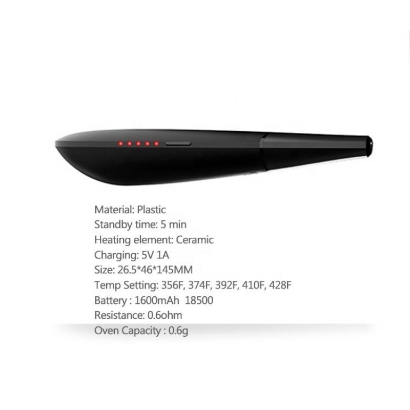 BLK Black Mamba Dry Herb Vaporizer 