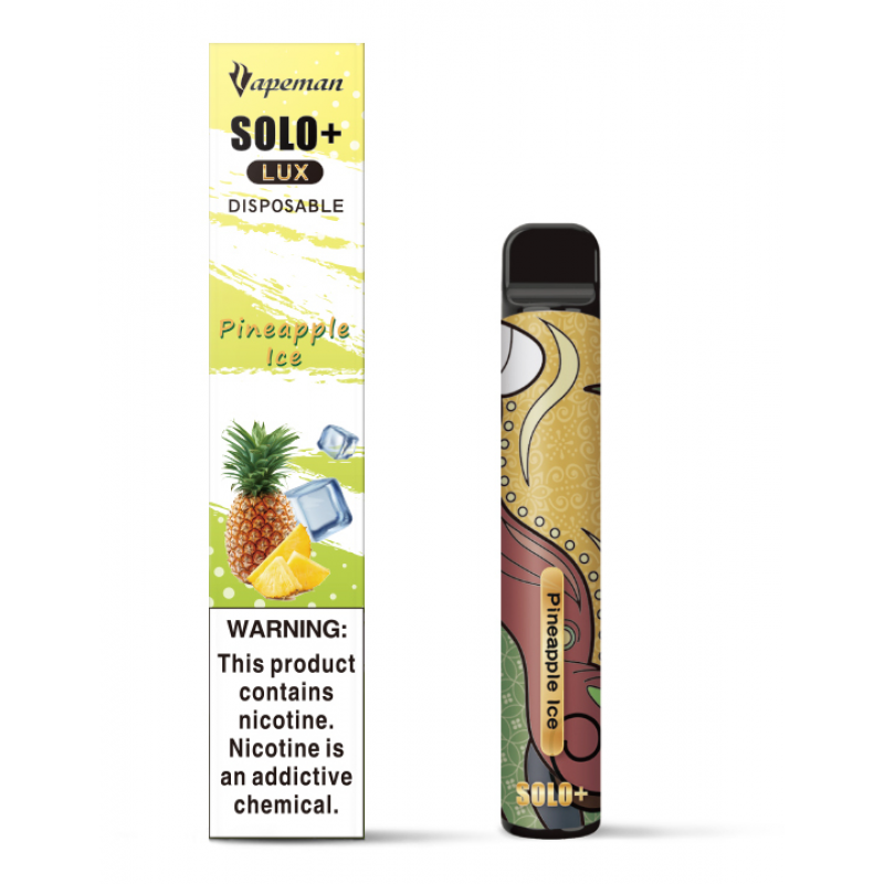 Vapeman Solo+ LUX Disposable Pod Device 800 Puffs 