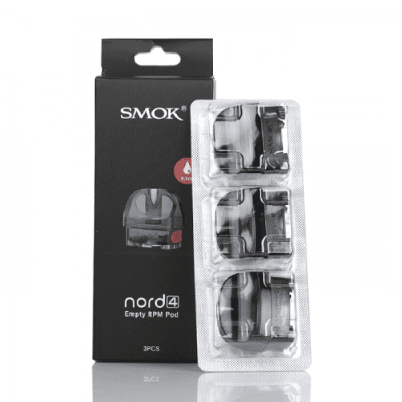 SMOK Nord 4 Replacement Empty Pod Cartridge 4.5ml (3pcs/pack) 