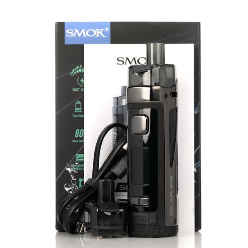 SMOK Scar P5 Pod Mod Kit 80W External 18650 Battery 