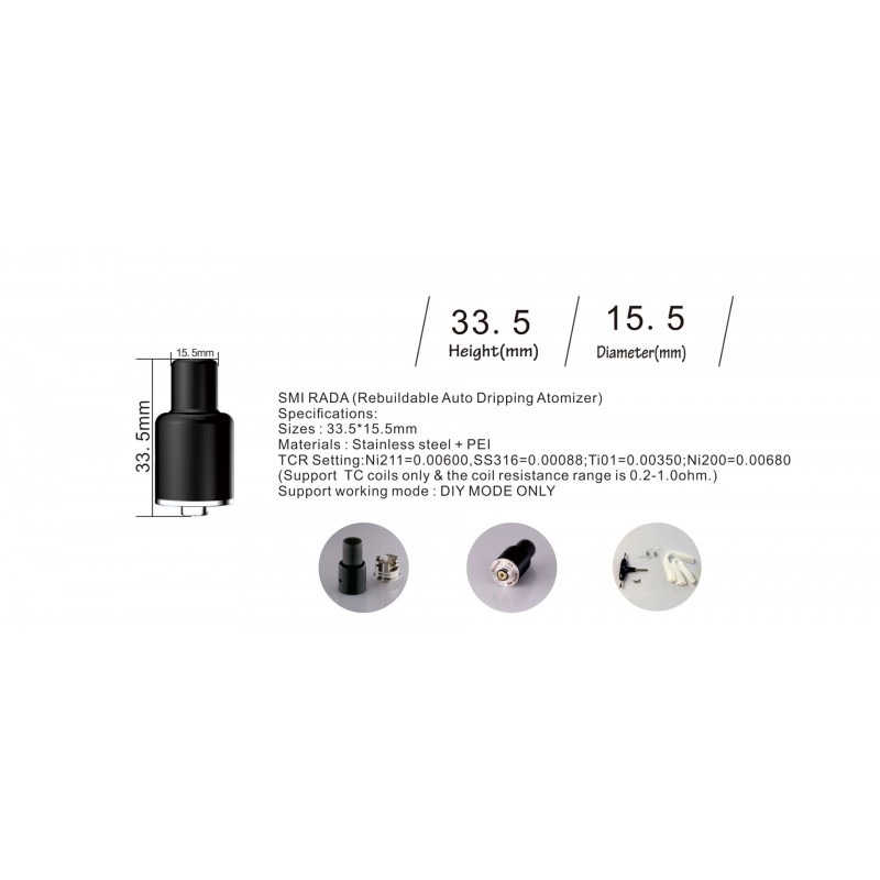 VKsma Rebuildable Auto Dripping Atomizer (2pcs/pack)